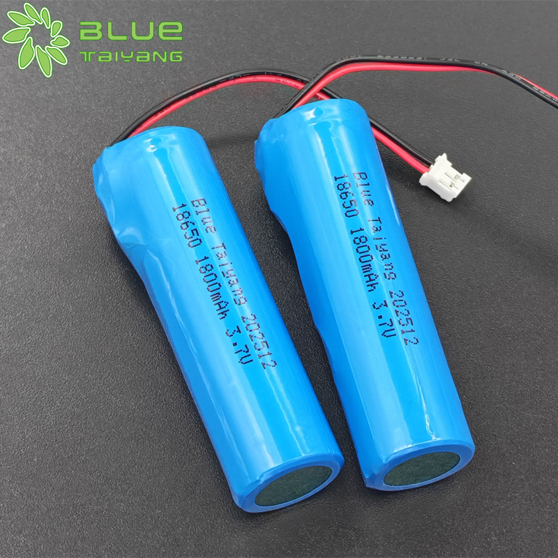 Factory Price ICR 18650 Battery 3.7V 1800mAh Rechargeable Li-ionBattery Cell 6.66Wh for Flashlight Solar Light