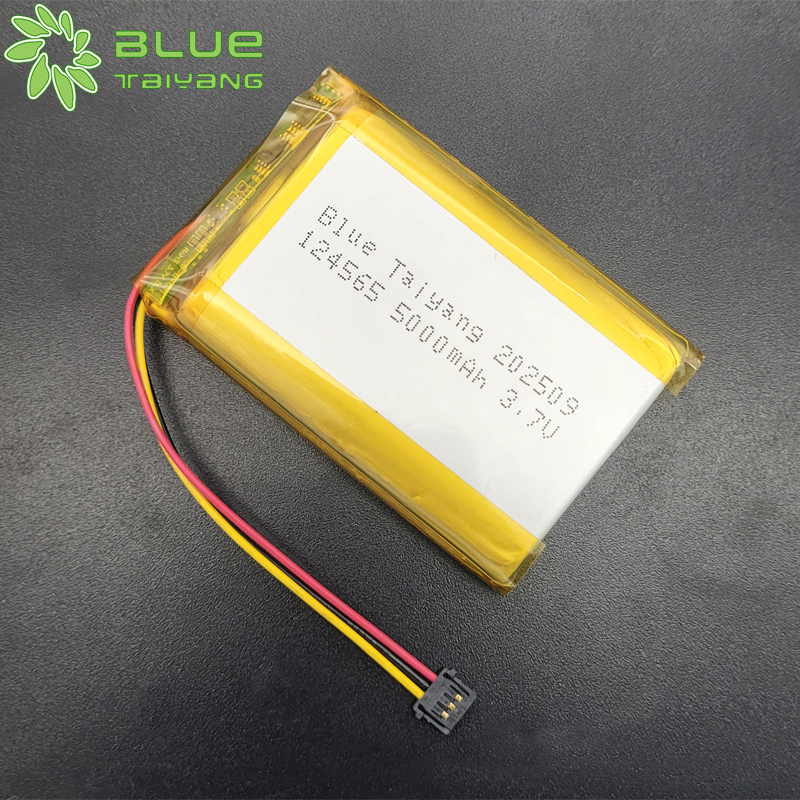 124565 rechargeable lipo pouch cells batteries 3.7v 5000mah power bank lithium battery