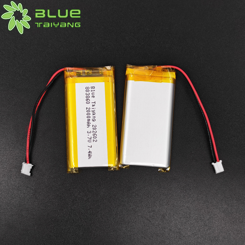 803860 wholesale rechargeable cell polymer lithium ion battery lipo 3.7v 2000mah power bank