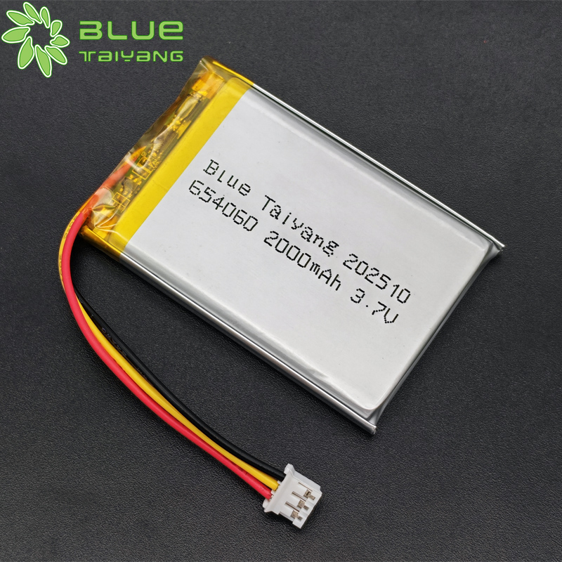 654060 lipo batterie 3.7v 2000mah li-ion rechargeables lithium ion battery