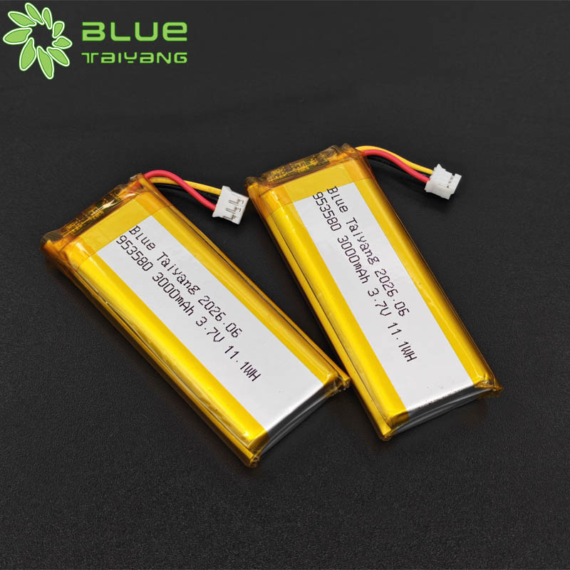 3.7V 3000mAh 953580 Rechargeable Customizable Lithium Polymer Battery for LED Camping Lanterns
