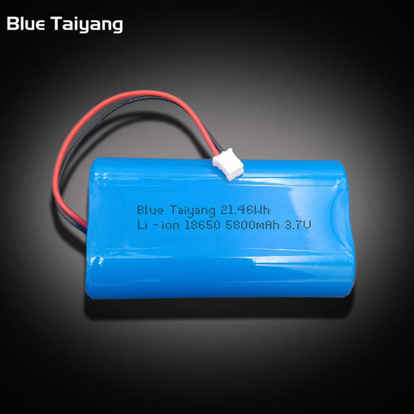 lithium ion battery pack 3.7v 2P1S battery 18650 5800mah