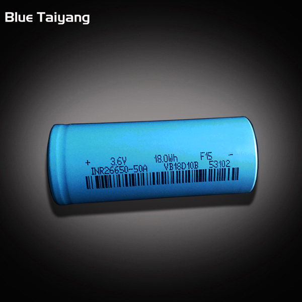 26650 5000mah 3.6v 50A rechargeable lithium-ion battery