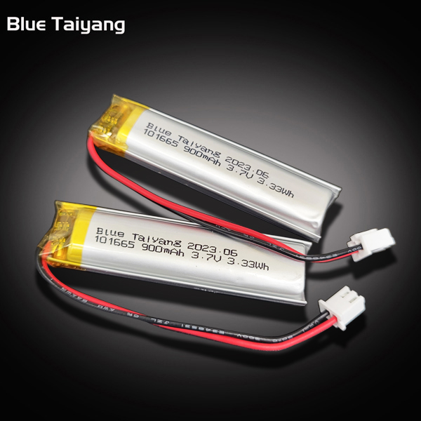 101665 rechargeable lithium polymer battery 3.7v 900mah 6.66wh battery