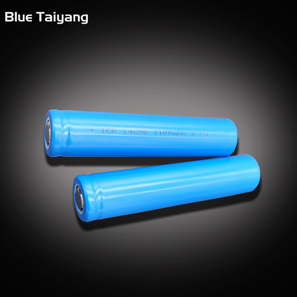 Blue Taiyang Rechargeable 14650 lithium-ion battery lir14650 li ion battery 3.7v 1100mah 4.07wh battery