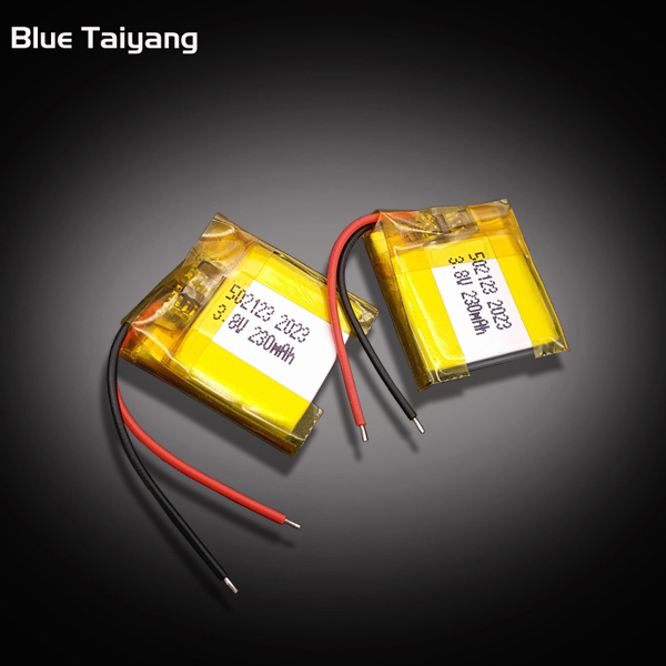 Rechargeable Lithium Ion Polymer 502123 3.8v 230mah Custom Lipo Battery