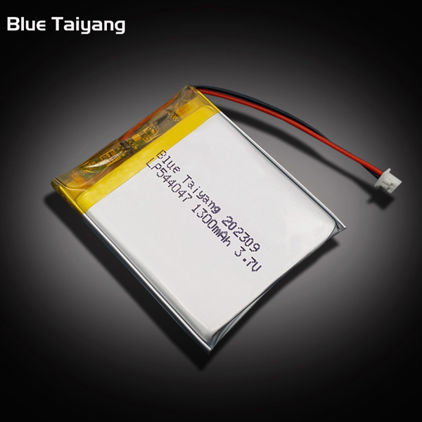 544047 Lipo Battery with Connector 1300mah 3.7v Mini Rechargeable Fan