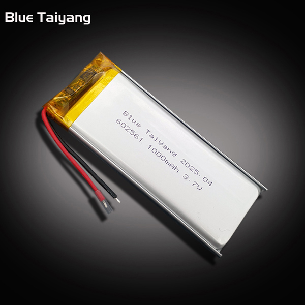 Customized Lithium Polyer Battery 602561 1000mah 3.7v Li-ion Battery