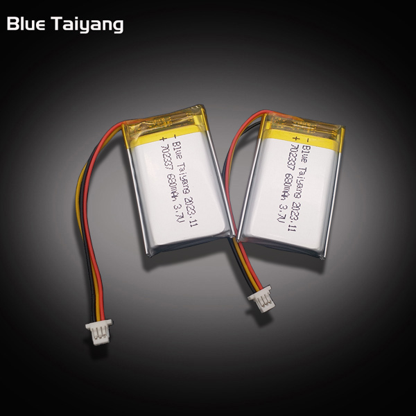 Custom Rechargeable 702337 Li Polymer Battery 3.7v 680mah Lithium Polymer Battery