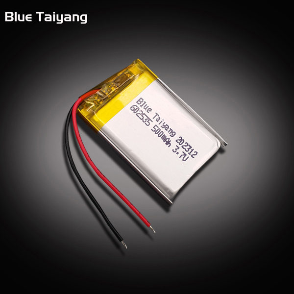 Custom Rechargeable 602535 Lipo Battery 3.7v 500mah Lithium Ion Battery