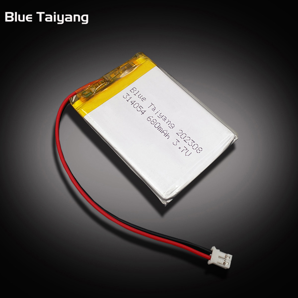 314054 Li Ion Battery 3.7v 680mah Rechargeable Lipo Batteries Li Polymer Battery