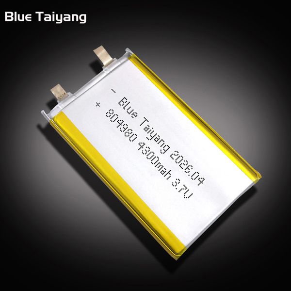 804980 Rechargeable LiPo  Batter 4300mah lithium polymer battery 3.7v