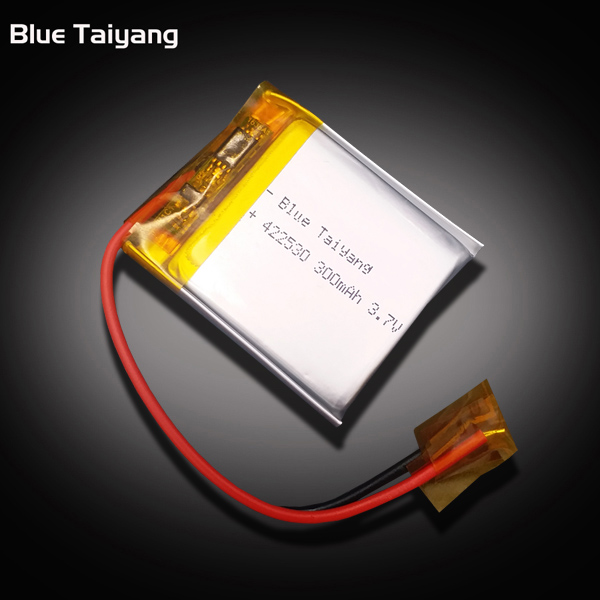 422530 custom rechargeable cell lithium ion polymer battery 3.7v 300mah 1.11wh li ion battery