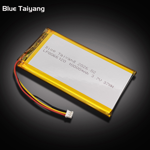 3.7v 10000mah rechargeable battery 8066120 10000mah battery cell 10Ah for power bank lithium polymer battery