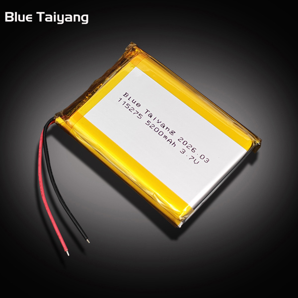 115275 rechargeable battery Lipo Battery 3.7V 5200mah Lithium Polymer Battery