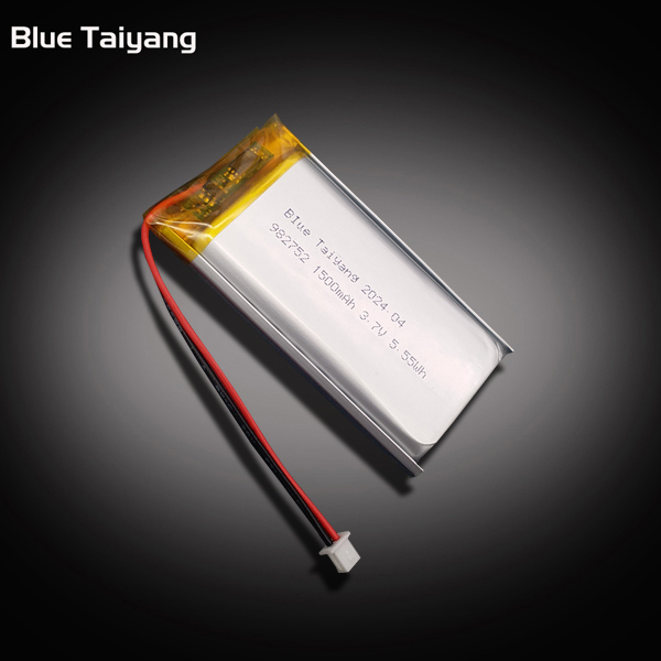 982752 rechargeable lipo battery 3.7v 1500mah 5.55wh lithium ion battery