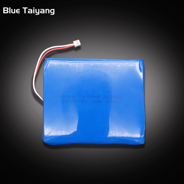 Custom Grade A 7.4V 16Ah Lithium Pouch Battery pack 2S 16000mAh High Density Li-ion Polymer Rechargeable Battery for Medical Devices & Toys