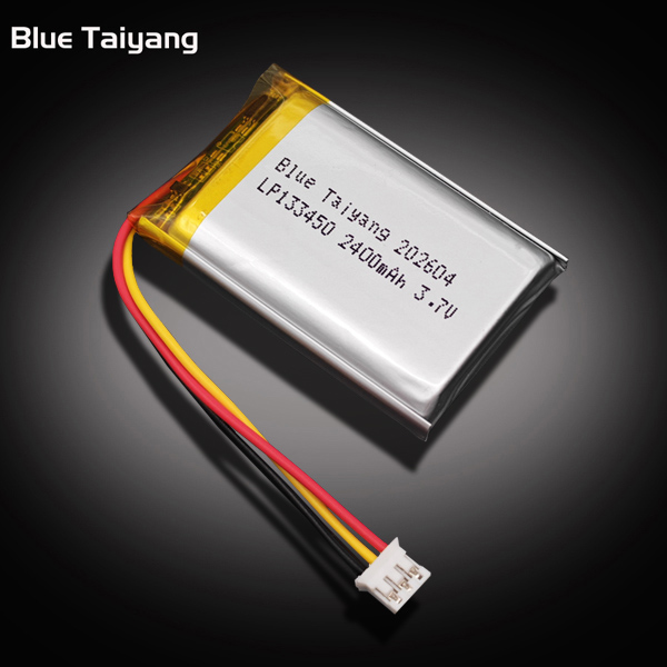 133450 rechargable li ion battery 2400mah volt 3.7v lithium polymer battery