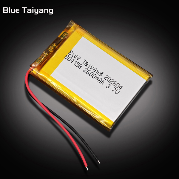804158 Rechargeable li ion cell lithium ion battery 2600mah 3.7v 9.62wh li polymer battery