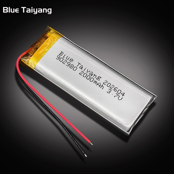 902980 customization li ion polymer lipo cell 3.7v 2000mah lithium ion battery