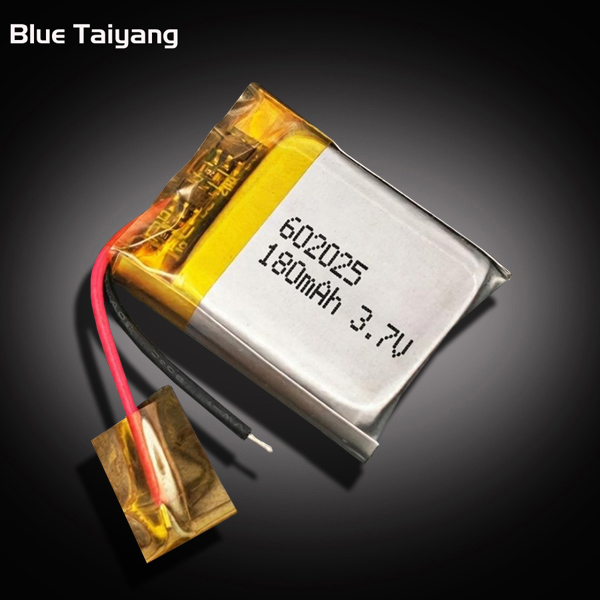 Custom 3.7v 180mah Li-polymer Battery 602025 Rechargeable Lipo Cells 3.7volt-180mah-battery for Smart Watch