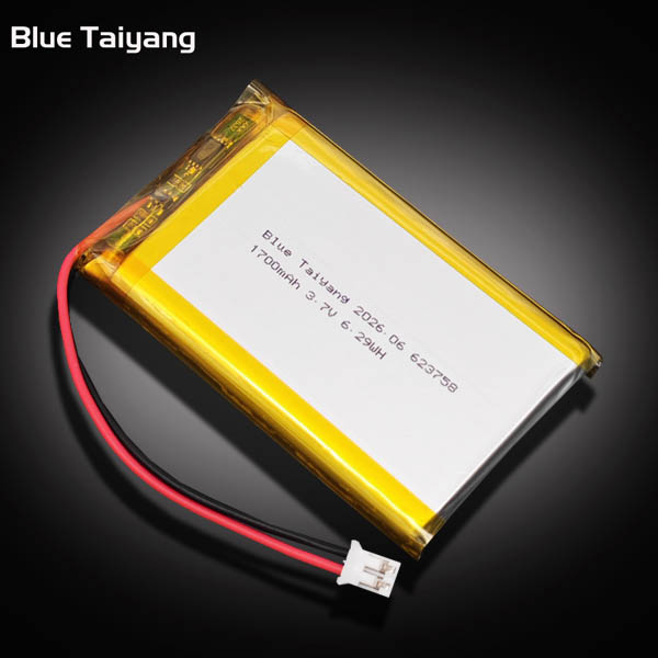 623758 Customization Li-polymer Battery Lithium Battery 1700mah 3.7v Li Ion Cell
