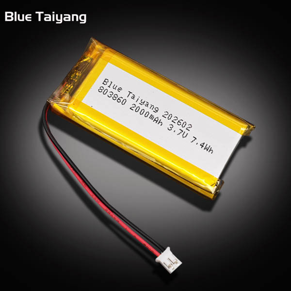 803860 wholesale rechargeable cell polymer lithium ion battery lipo 3.7v 2000mah power bank