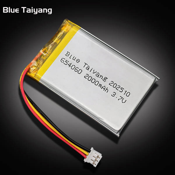 654060 lipo batterie 3.7v 2000mah li-ion rechargeables lithium ion battery