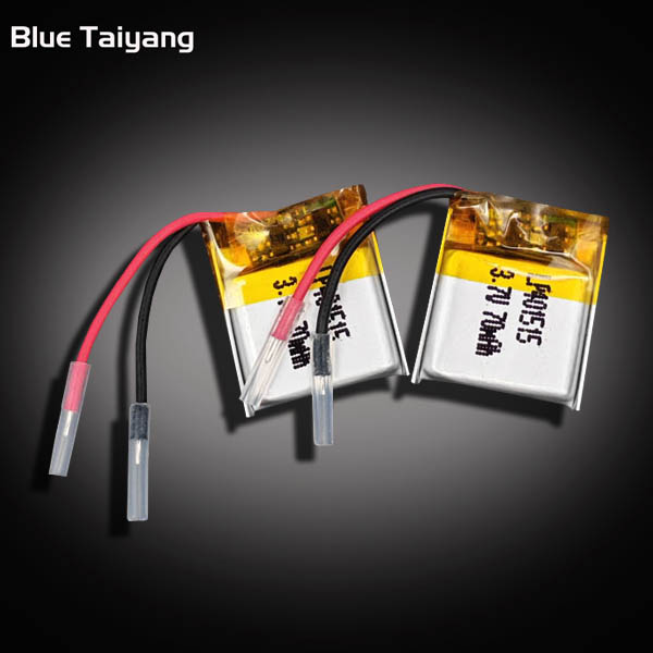 3.7V 70mAh 401515 Rechargeable Lithium Polymer Li-Po Battery Cell Lithium Ion Polymer Cell for Digital Hearing Aids