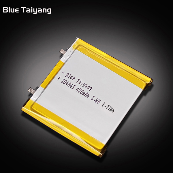OEM/ODM Factory Price Rechargeable High-voltage ultra-thin Lithium Ion Batteries 204843 3.8V 400mah 450mah Lipo Battery Pouch Cell with Custom PCM